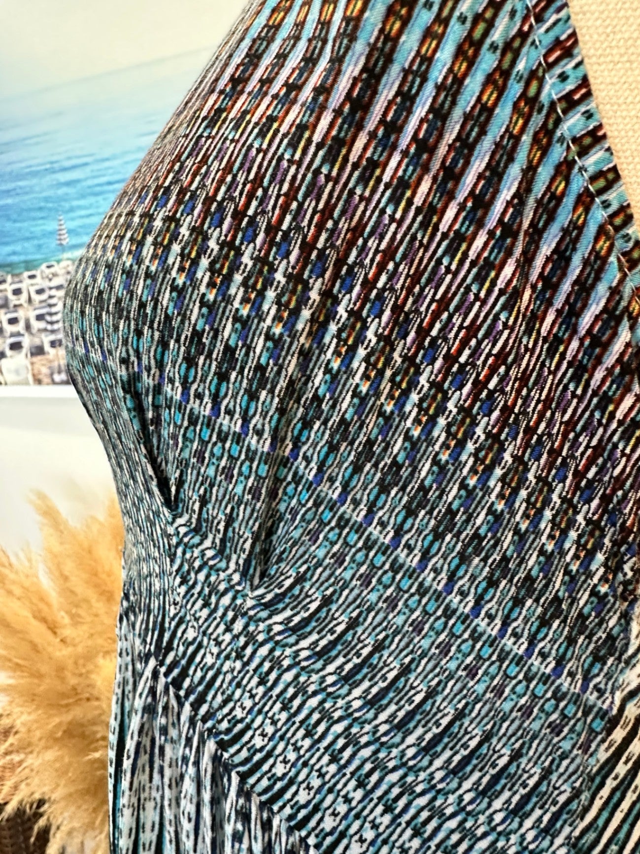 Spiral - Bohemian Maxi Dress - Size 10 - Ocean Tones