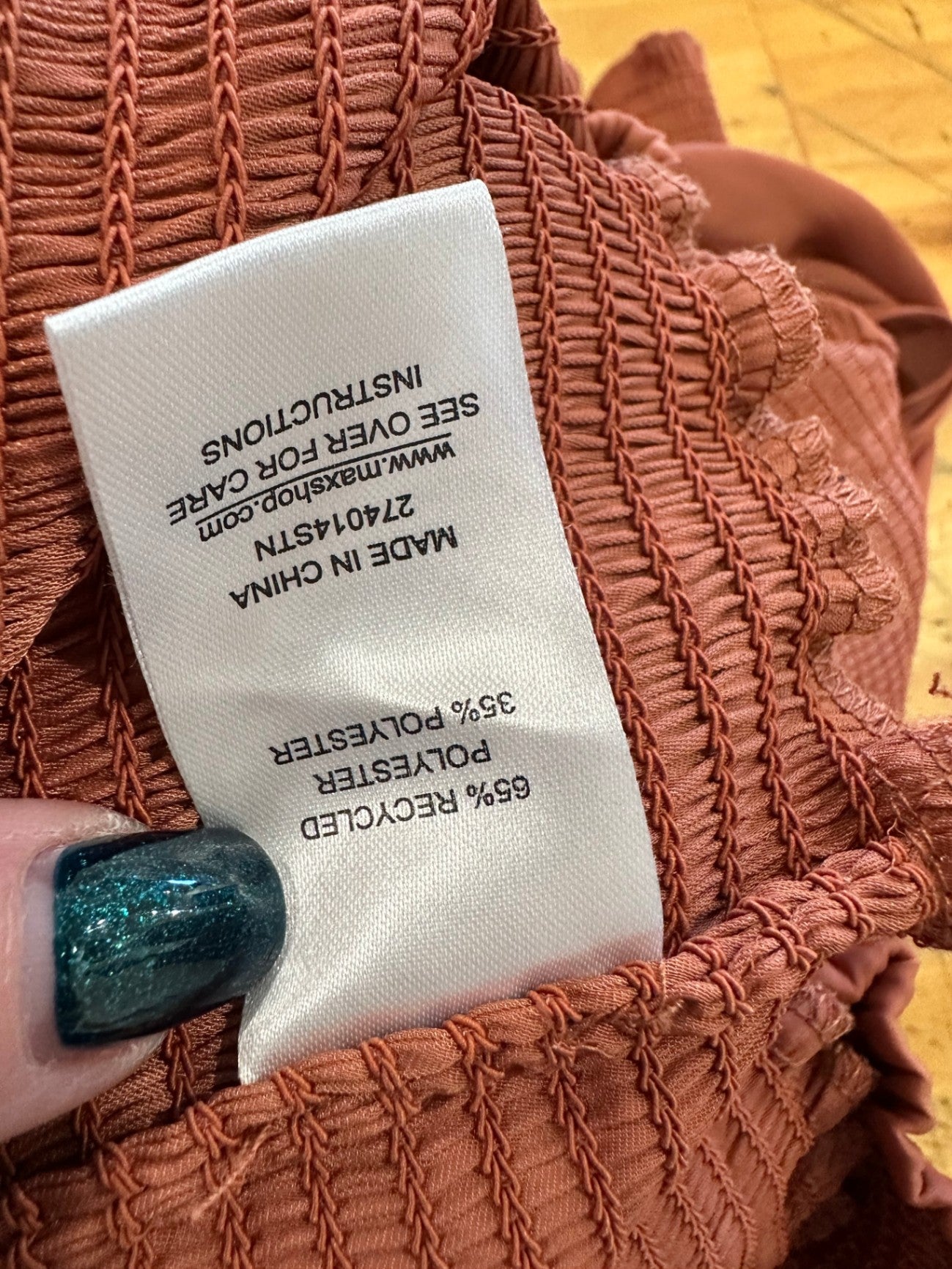 [SALE] Max - Sleeveless Blouse - Small / Medium - Terracotta