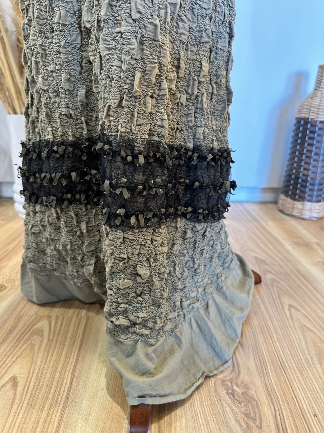 [SALE] Sassie J - Olive Green - Maxi Skirt - Small / Medium