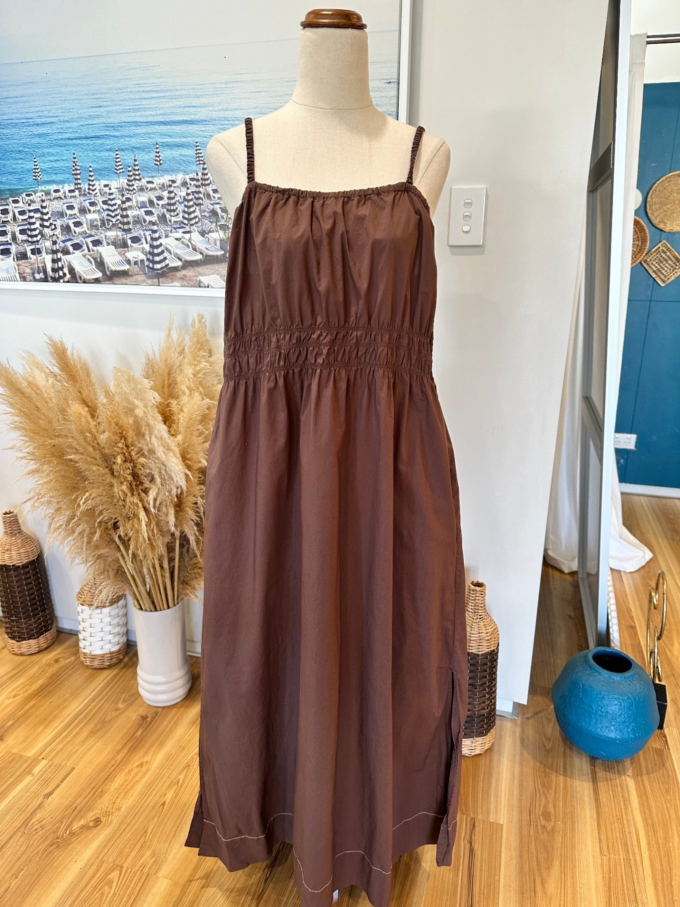 Mineral - Summer Dress - Size 20 - Brown