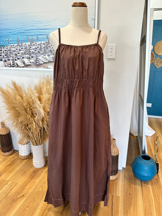 Mineral - Summer Dress - Size 20 - Brown