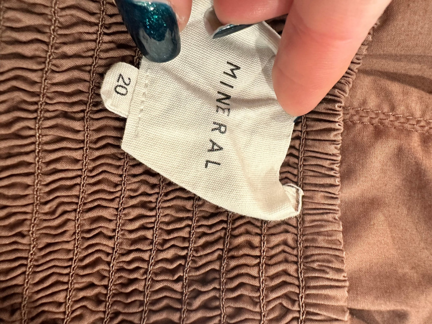 Mineral - Summer Dress - Size 20 - Brown