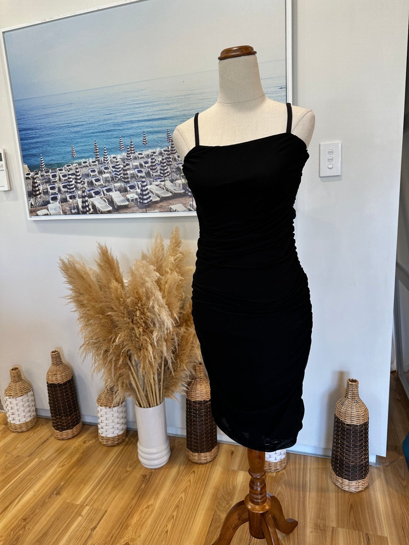 Zara - Body Con / Little Black Dress - Small / Medium 