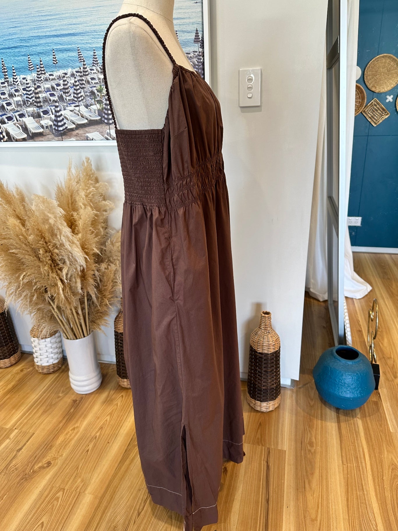 Mineral - Summer Dress - Size 20 - Brown