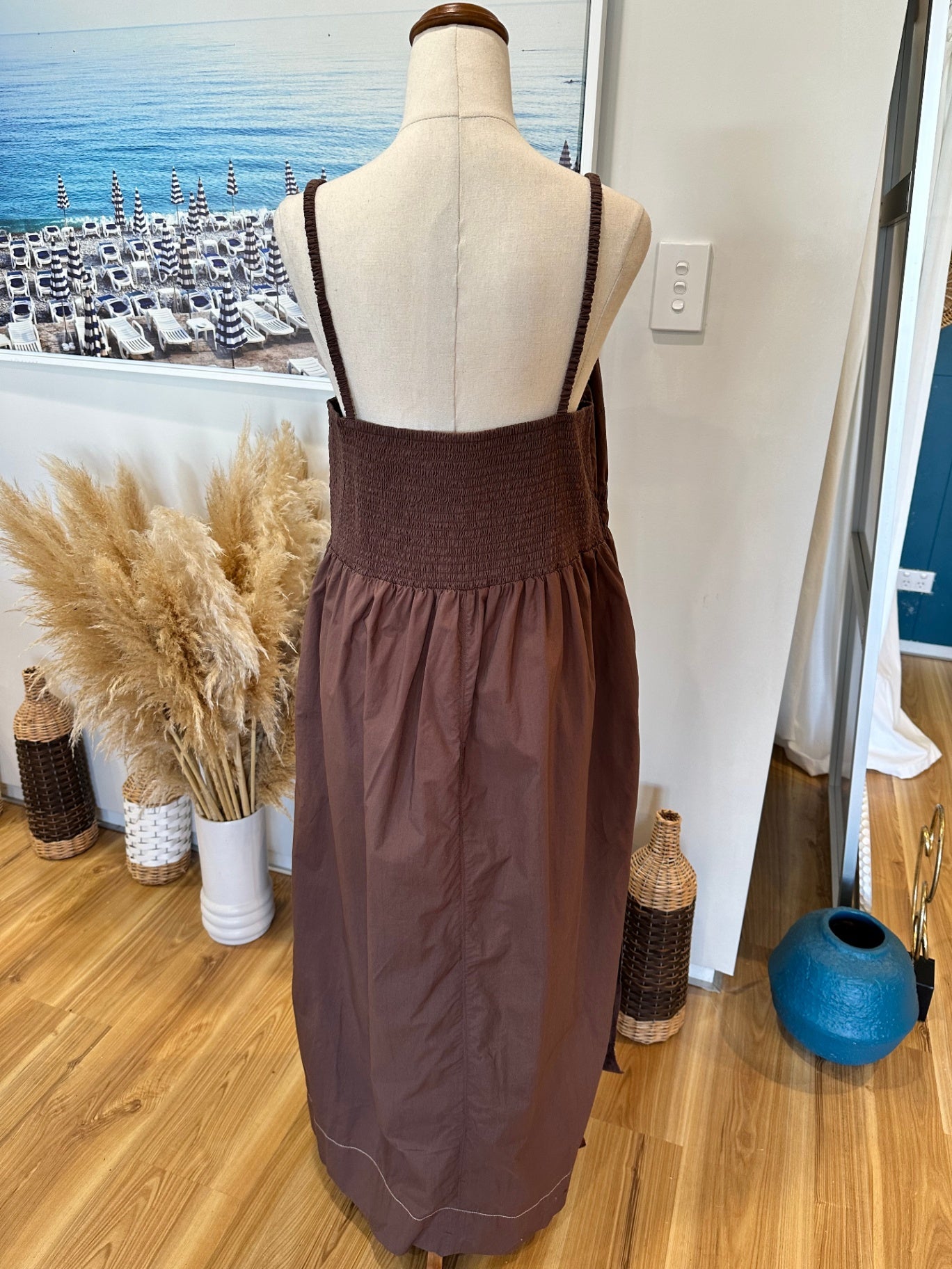 Mineral - Summer Dress - Size 20 - Brown
