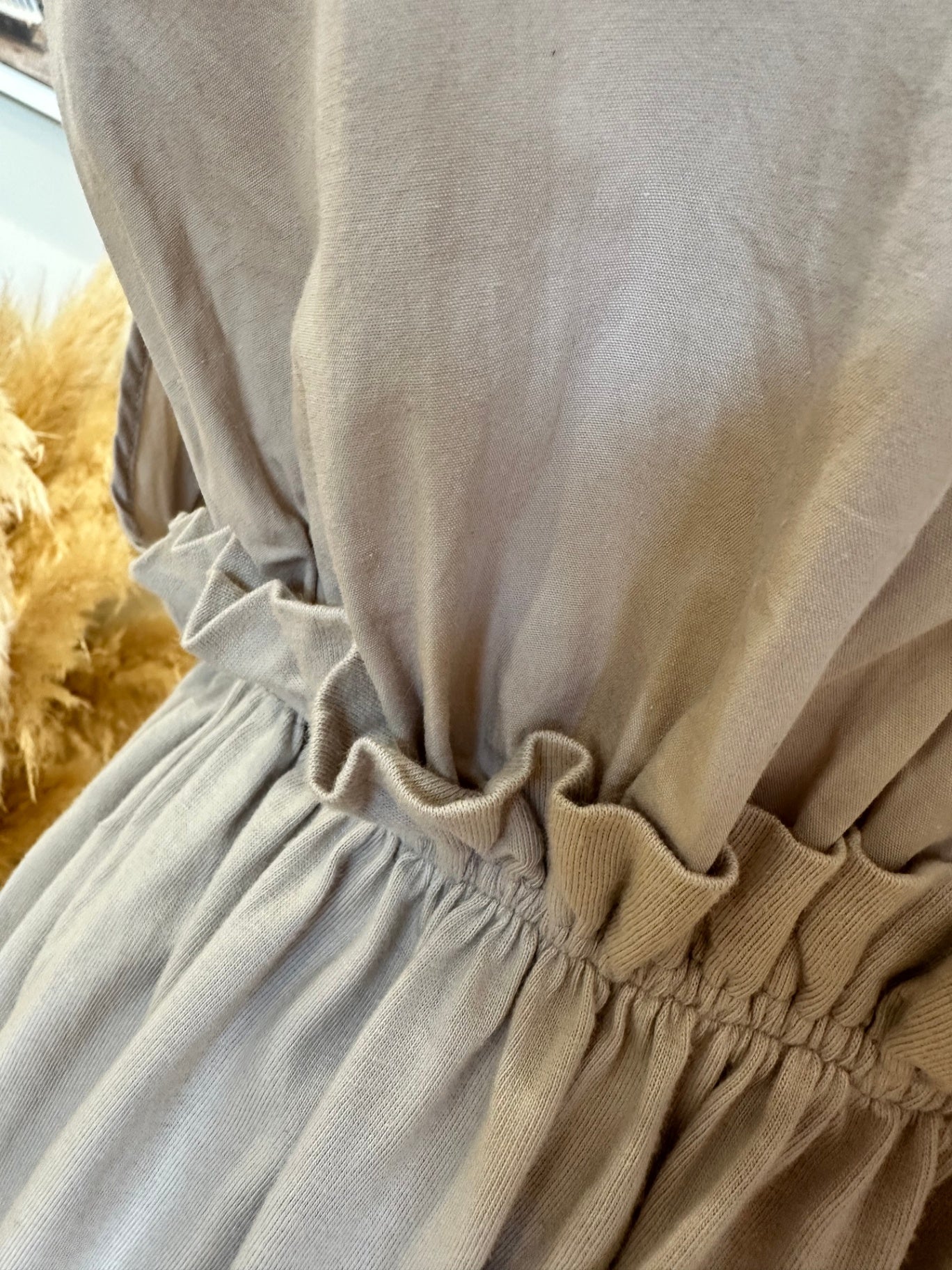 [SALE] Zara - Goddess Dress - Medium - Beige - 100% Cotton