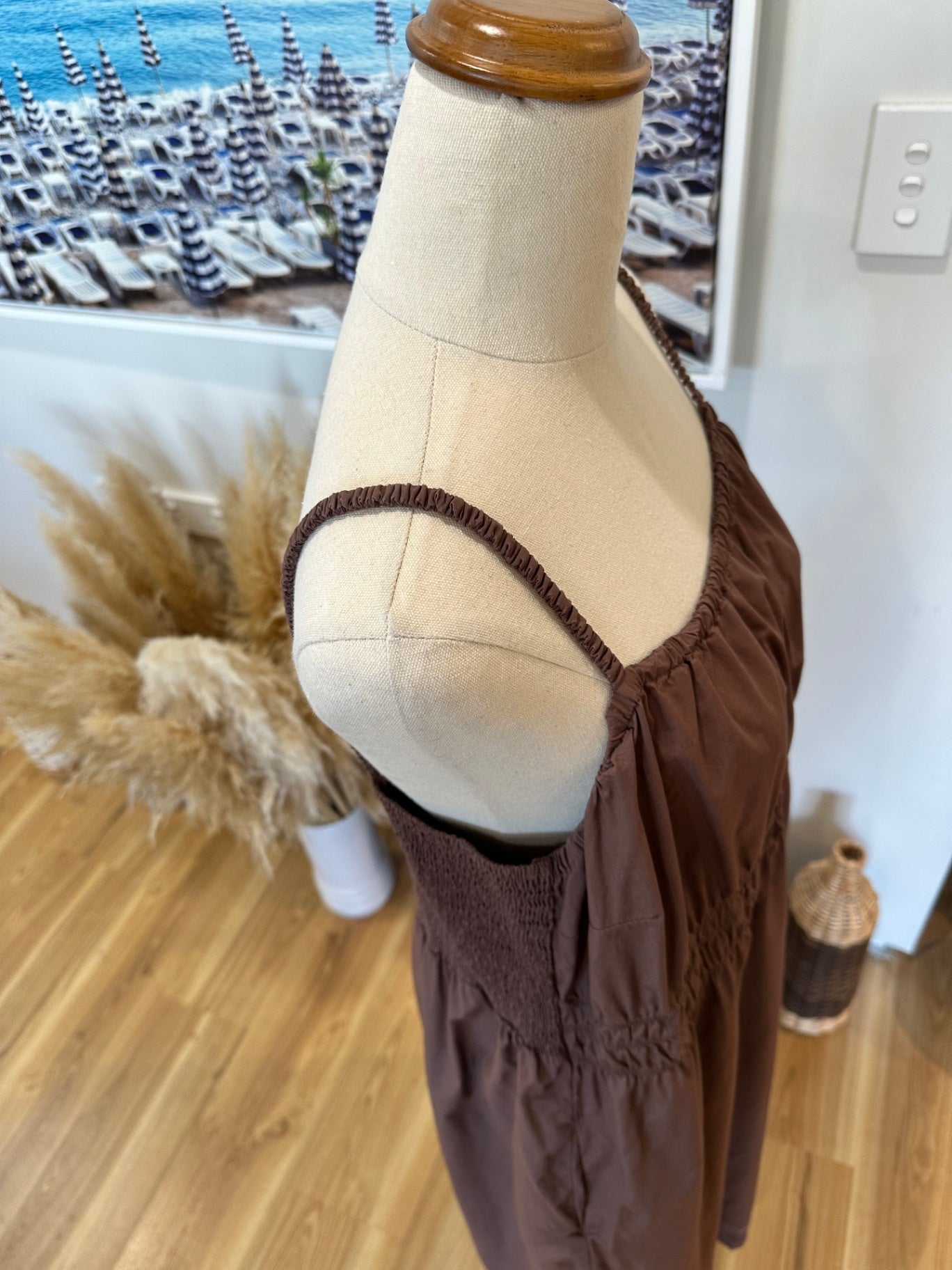 Mineral - Summer Dress - Size 20 - Brown