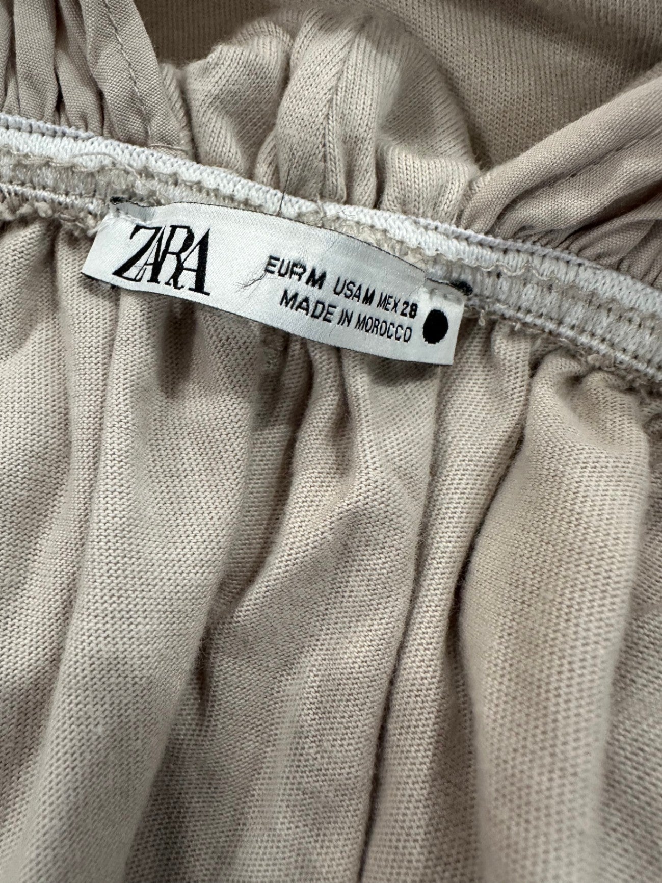 [SALE] Zara - Goddess Dress - Medium - Beige - 100% Cotton
