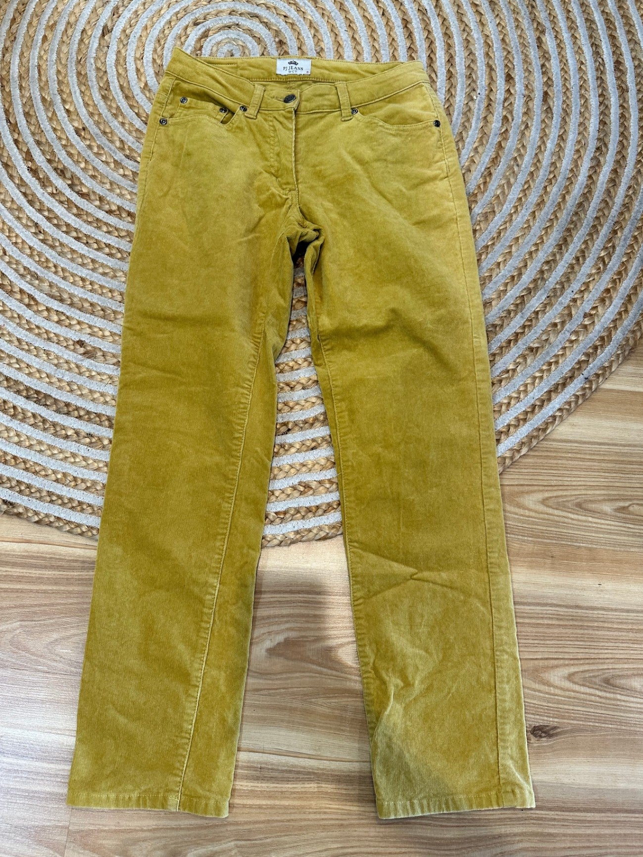 PJ Jeans - Corduroy Pants - Size 8 Chartreuse