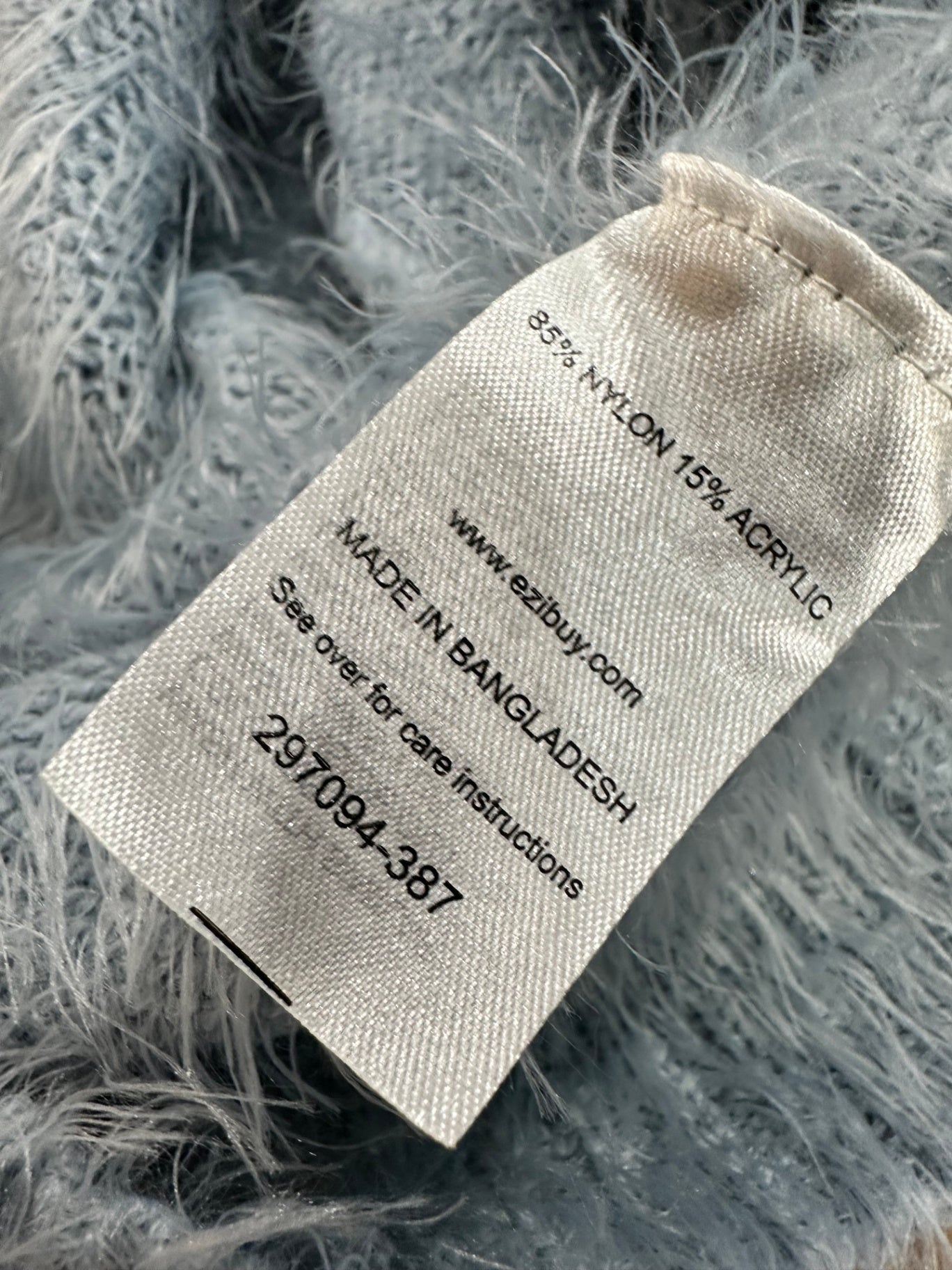 Capture - Textured Hoody - Medium - Pale Blue