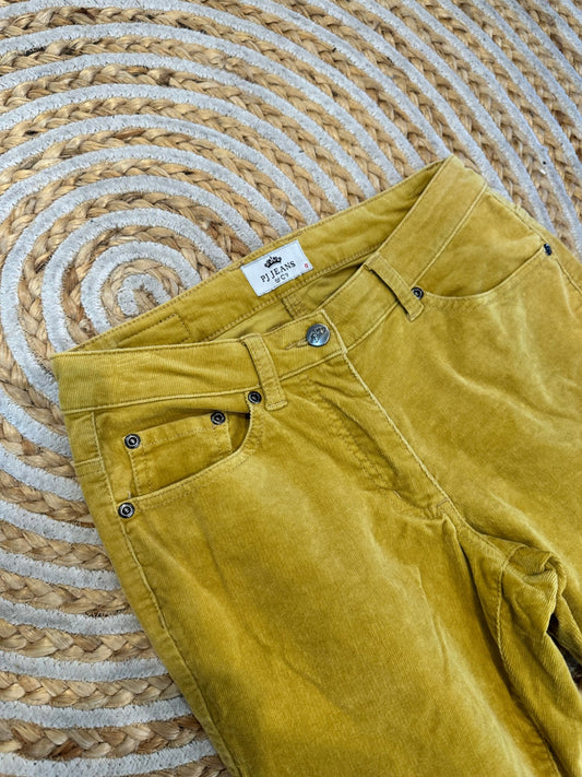 PJ Jeans - Corduroy Pants - Size 8 Chartreuse