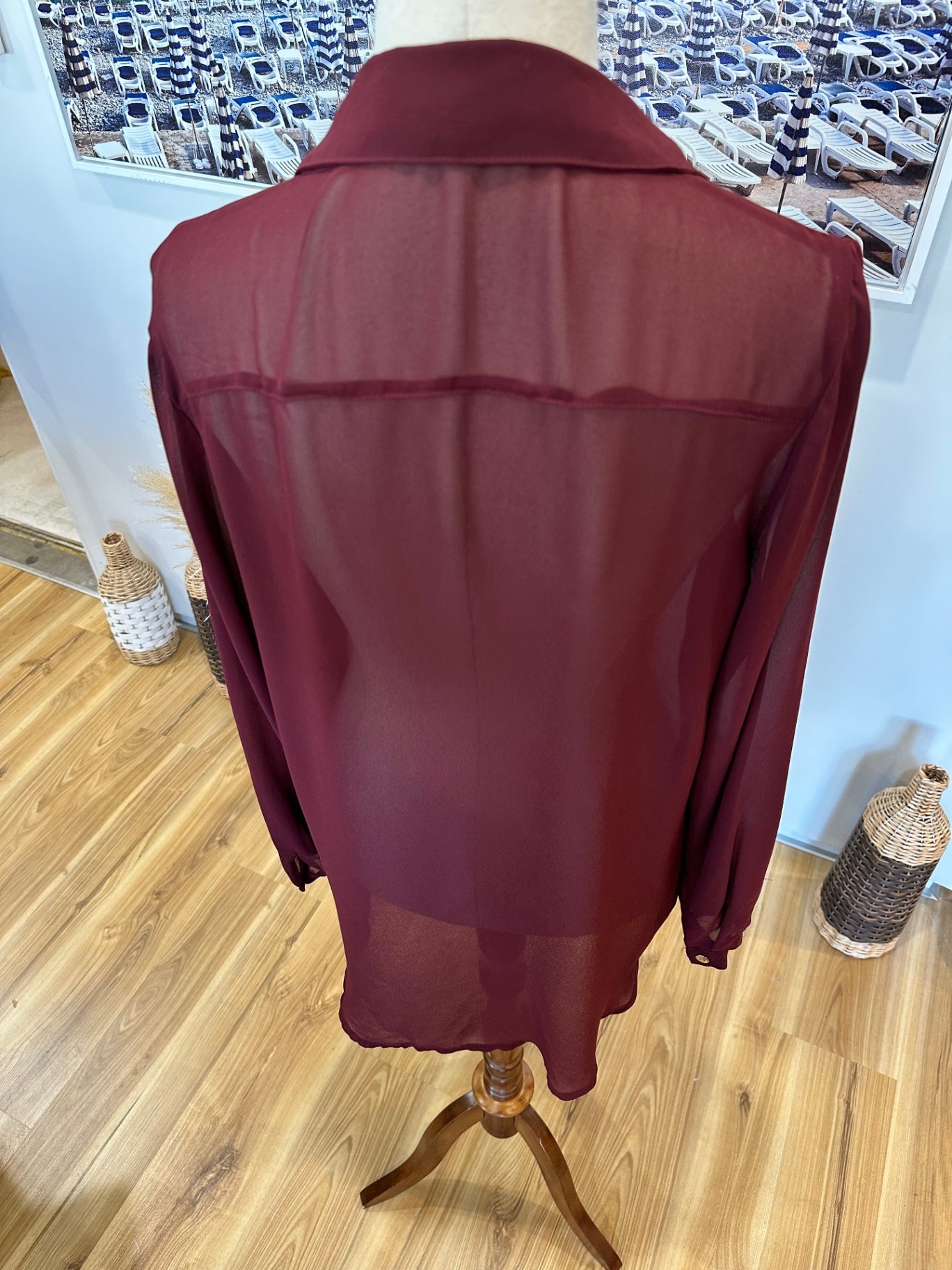 Cotton On - Blouse - Medium - Burgundy