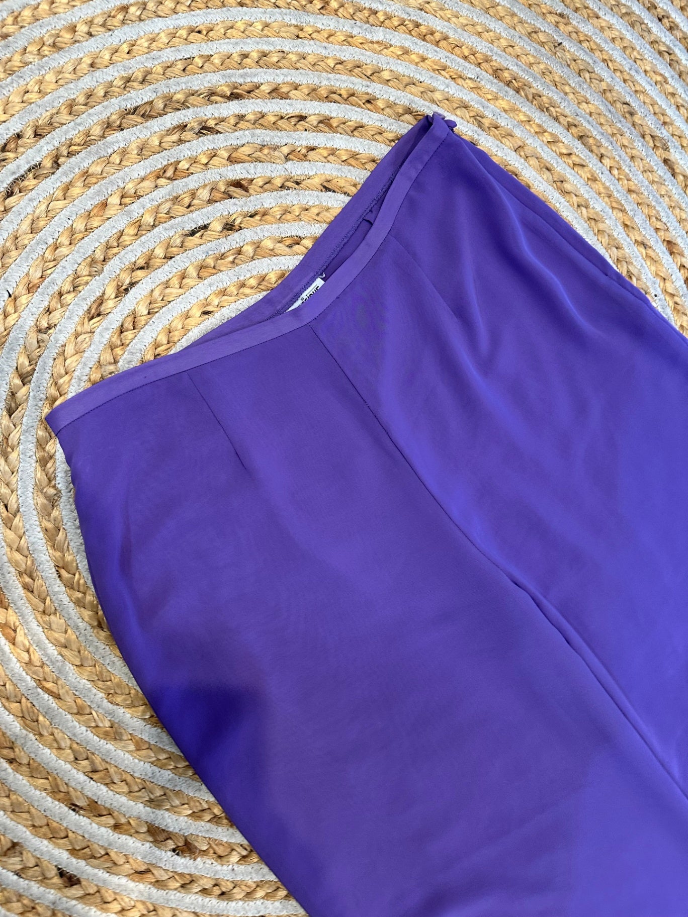 Classique - Wide Leg Pants with Splits - Size 16 - Lavender