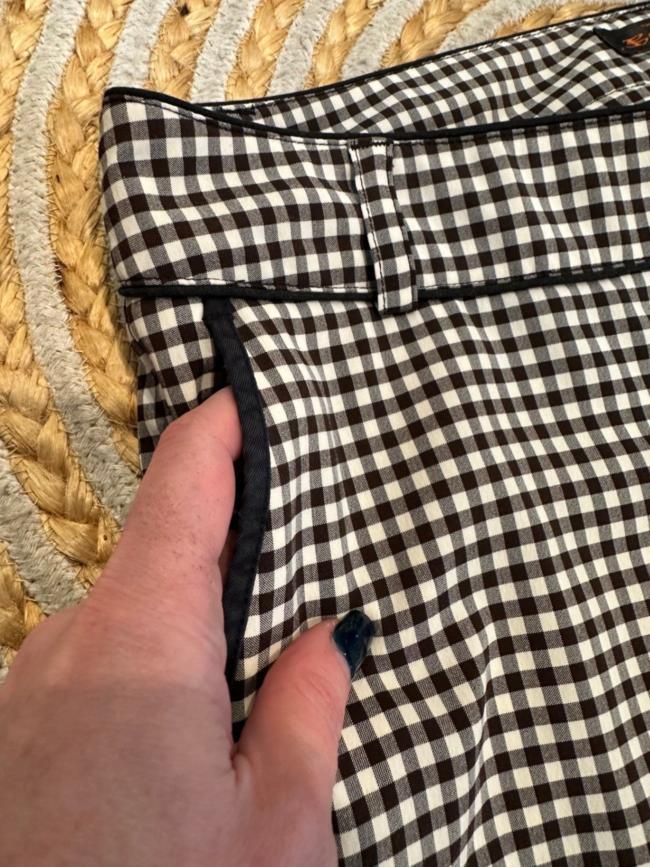 Ben Sherman - Pants - Medium - Black and White Gingham