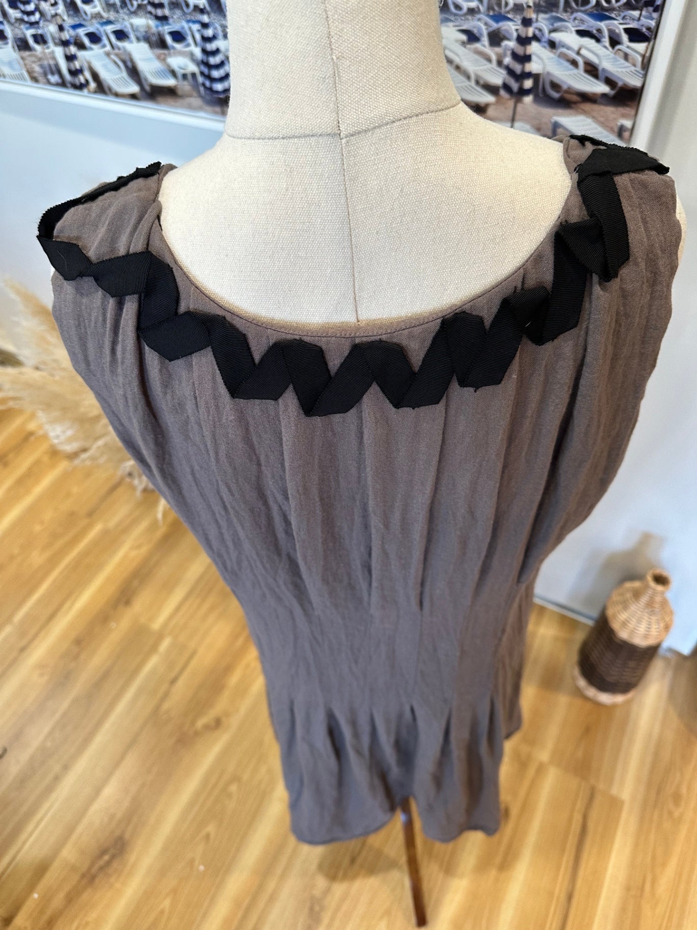 Philosophy Australia - Brown Dress - Size 14 - Brown [Piling evident]