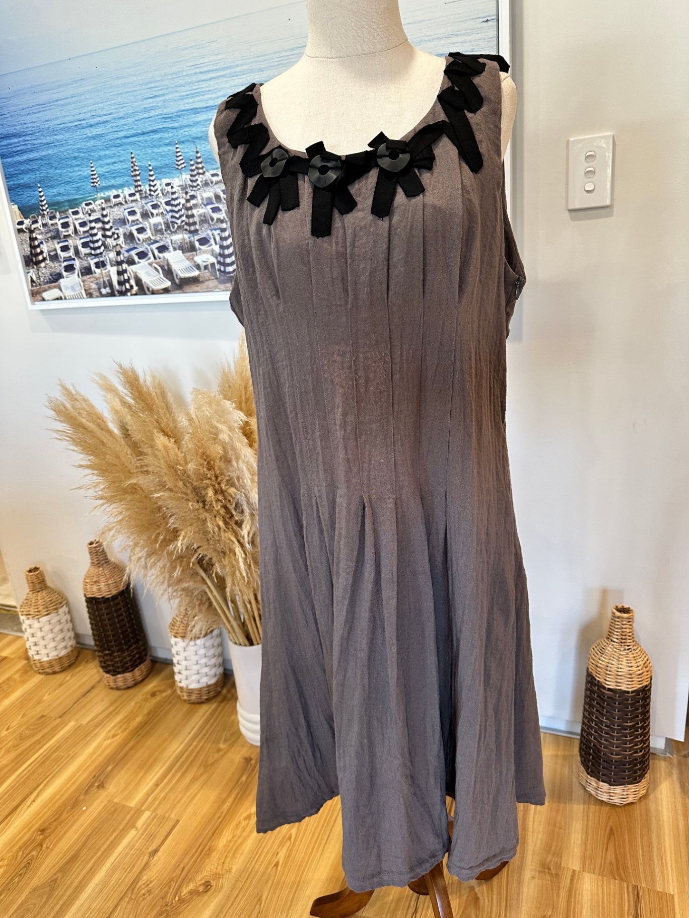 Philosophy Australia - Brown Dress - Size 14 - Brown [Piling evident]