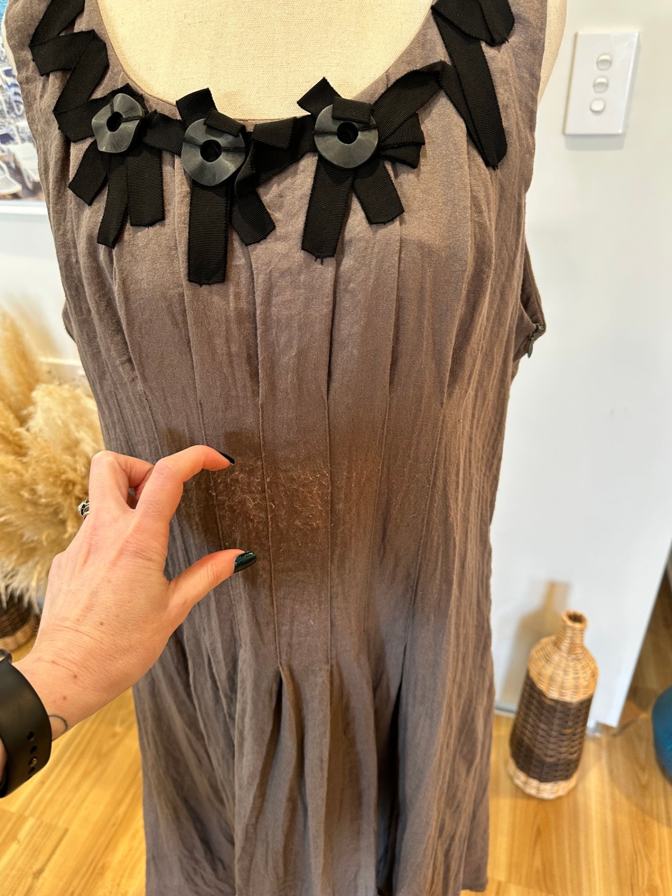 Philosophy Australia - Brown Dress - Size 14 - Brown [Piling evident]