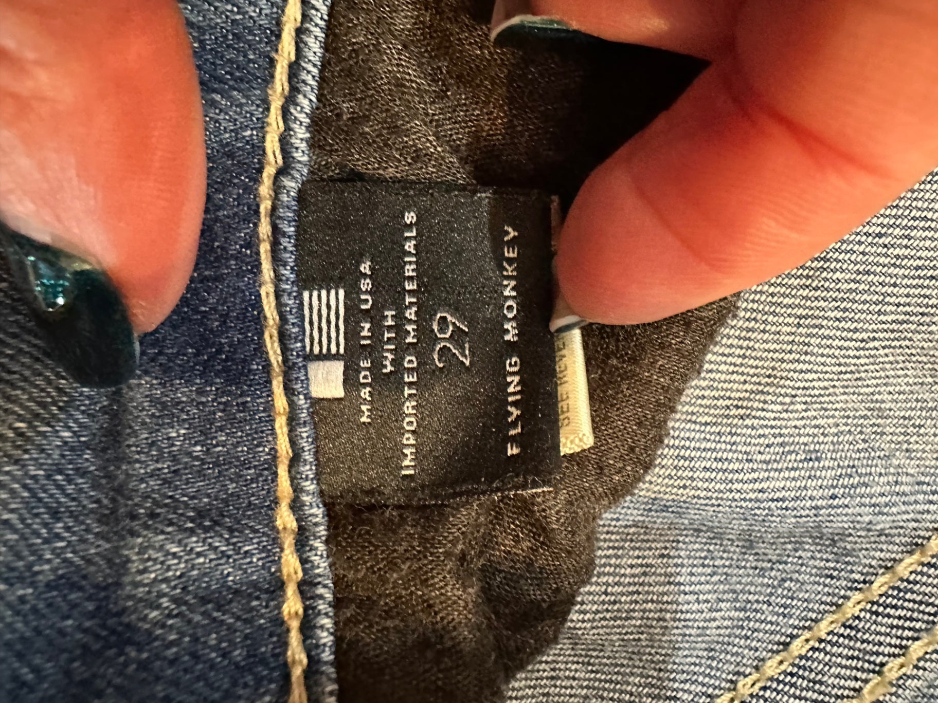 Flying Monkey Jeans - Size 29 - Blue  RRP: $185