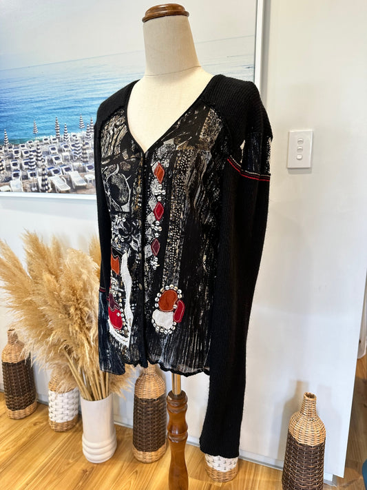 Didier Parakian - Cardigan - Large - 10% Angora