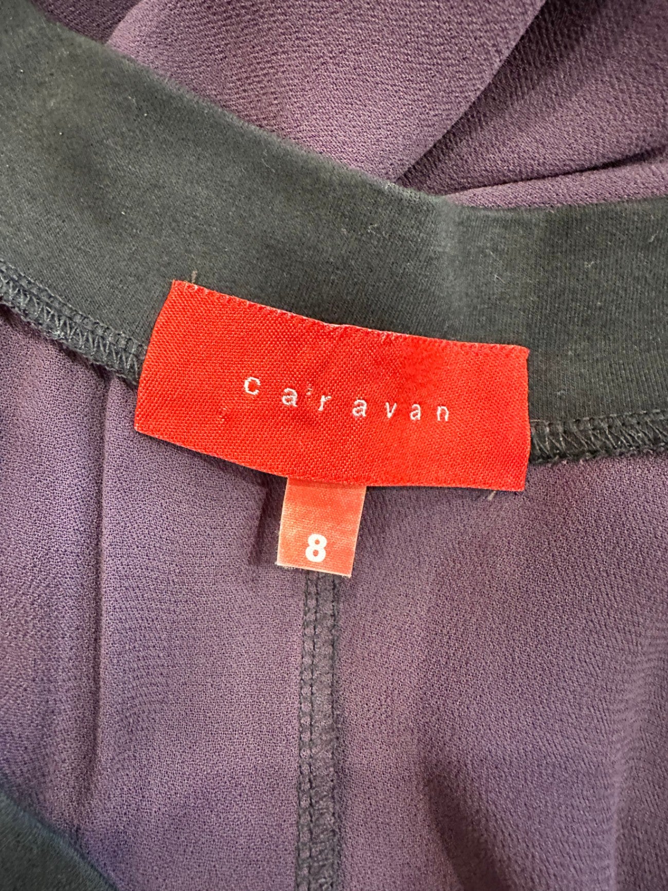 Caravan - Summer Dress - Size 8 - Purple