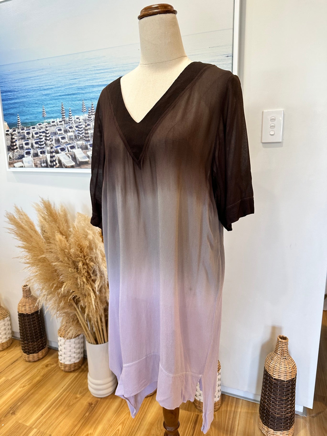 Coco + Bella - Dress - Medium - Ombre [Flaw at neckline]