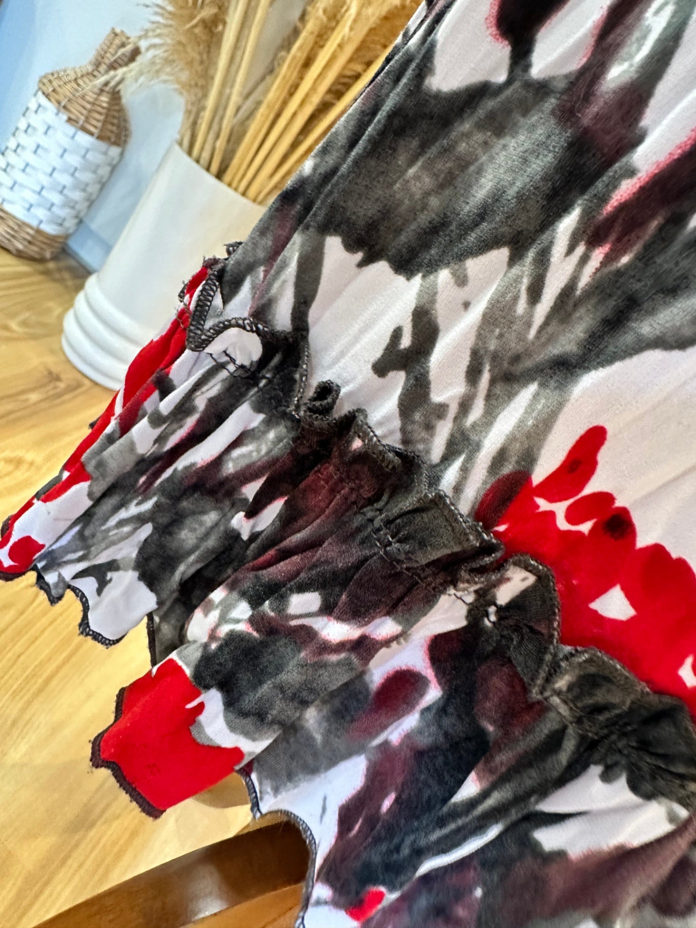 Cachet - Dress - Size 10 - Red, Black, White, Gray