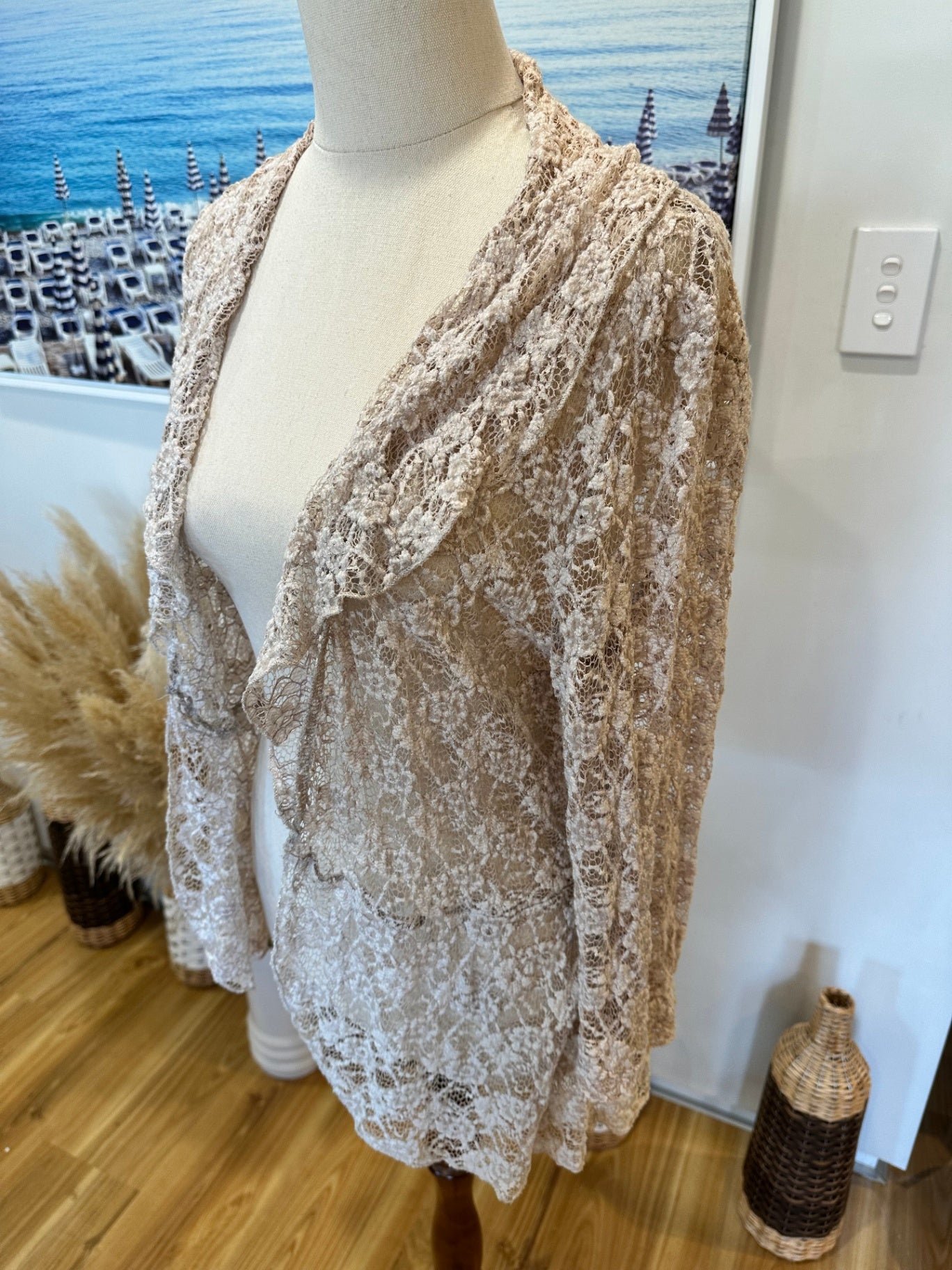 Kamiko Cardigan - Size 14 - Beige