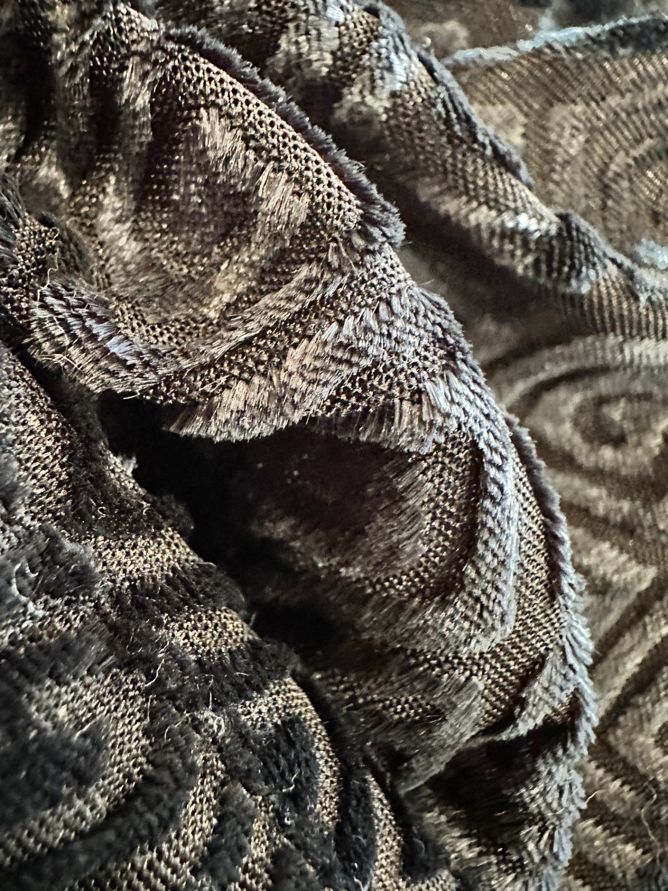 Paulls - Velvet Blouse - Medium - Black