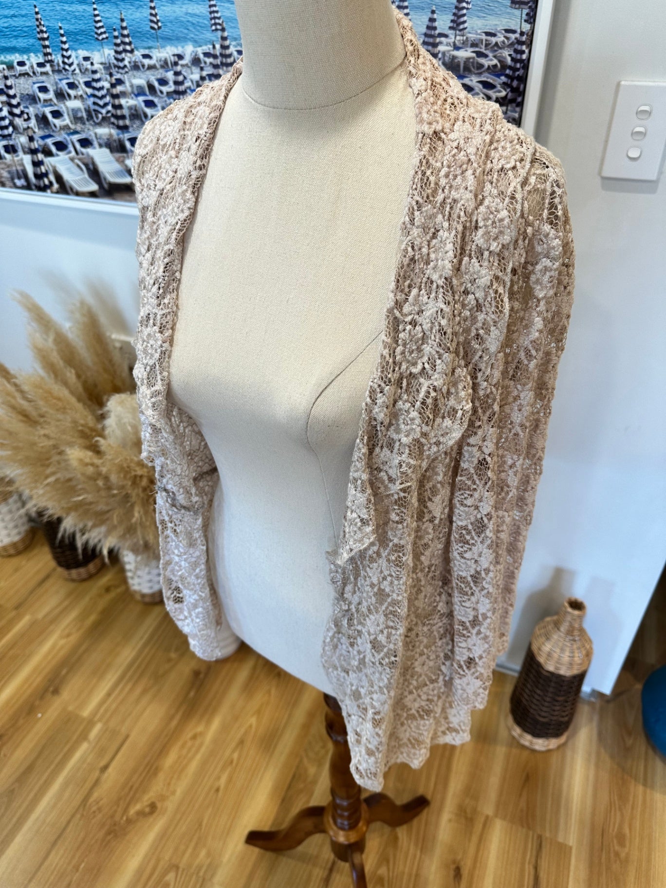 Kamiko Cardigan - Size 14 - Beige