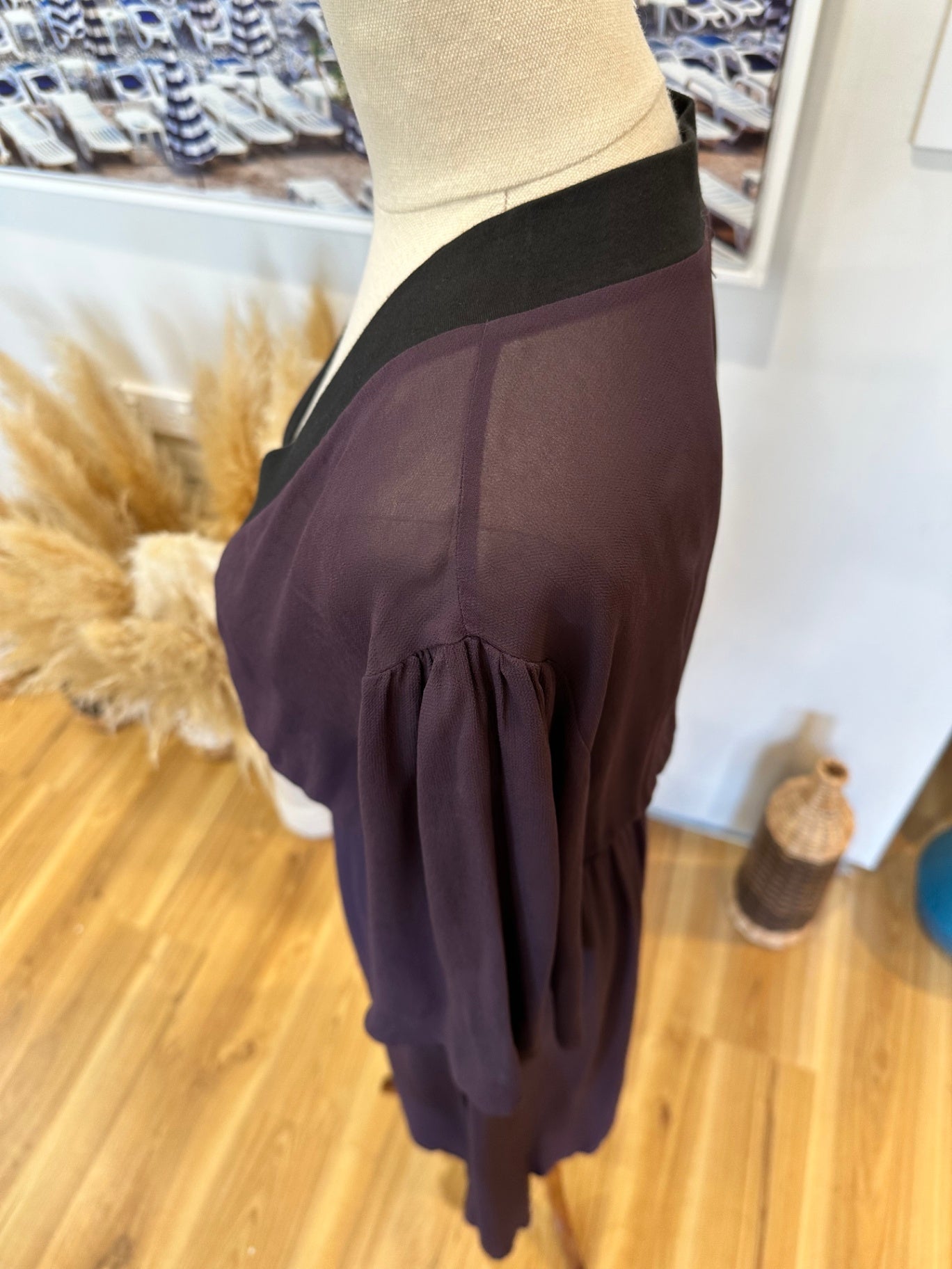 Caravan - Summer Dress - Size 8 - Purple