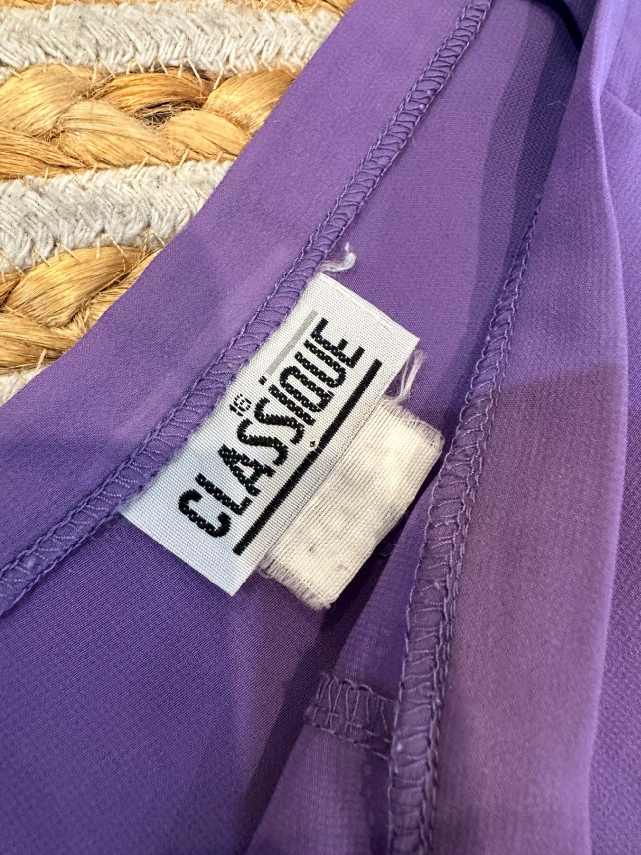 Classique - Wide Leg Pants with Splits - Size 16 - Lavender