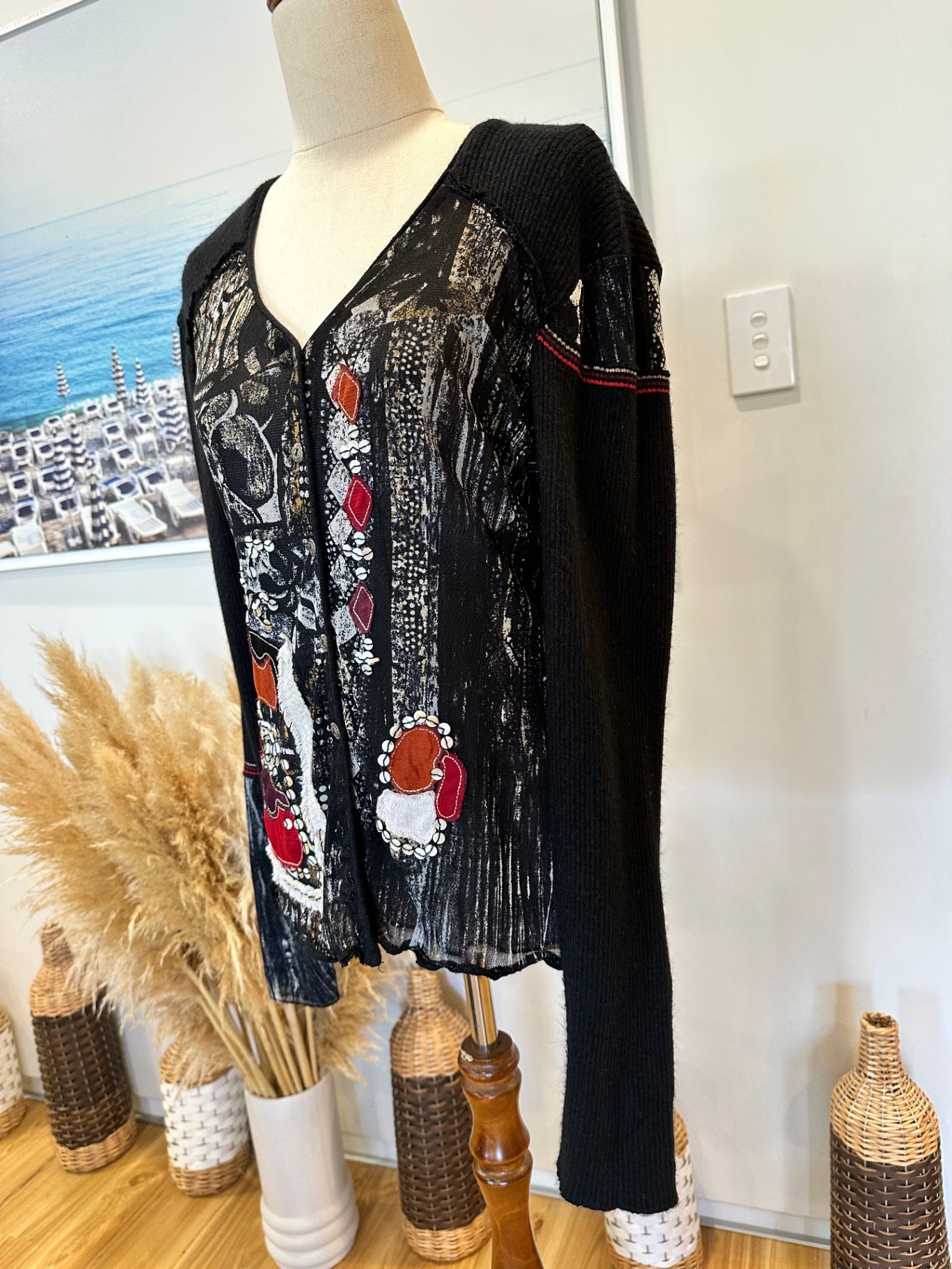 Didier Parakian - Cardigan - Large - 10% Angora