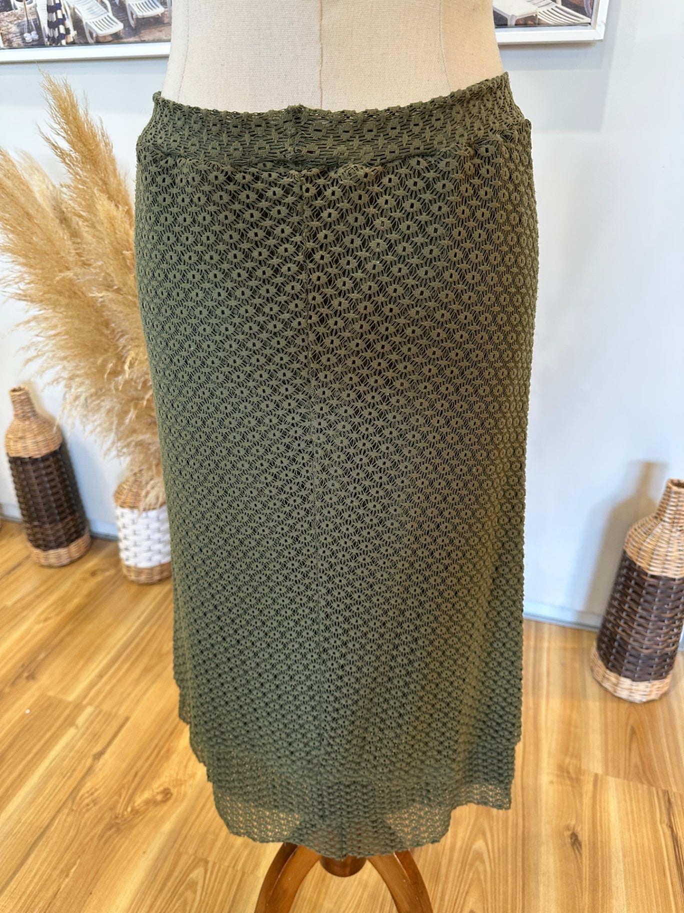 Wallace Rose - Skirt - Size 12 - Olive green