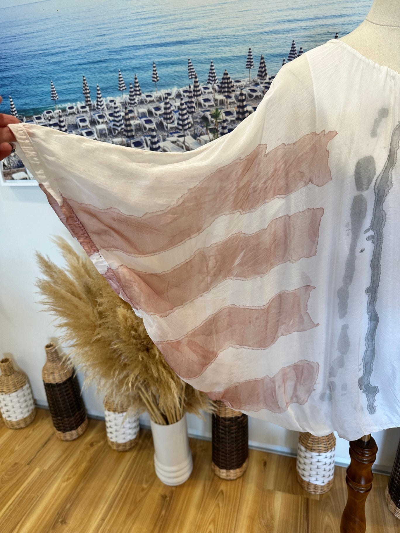 Halo & Hazard - Blouse - One Size - 30% Silk