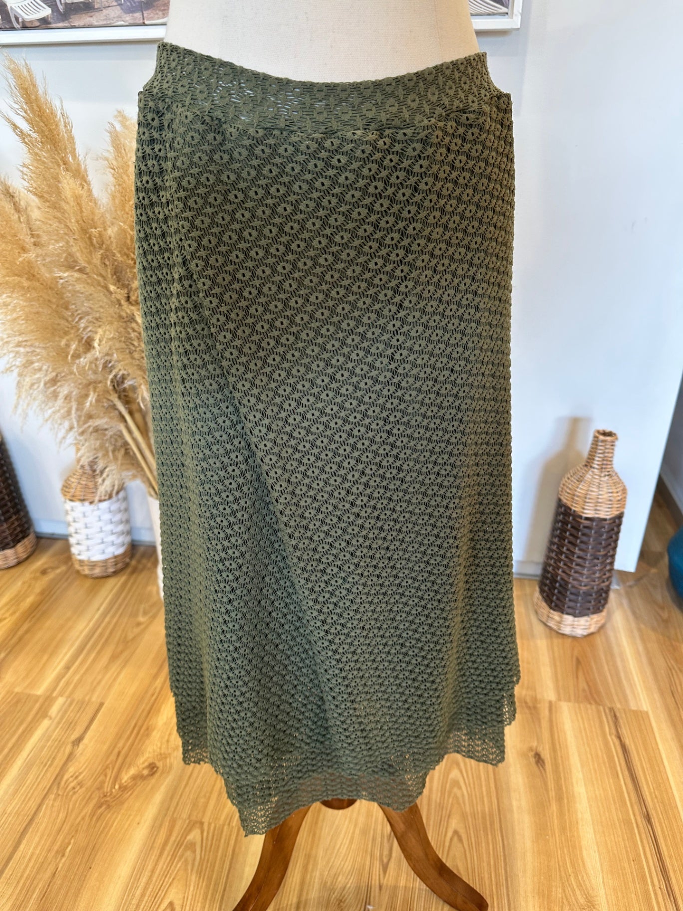 Wallace Rose - Skirt - Size 12 - Olive green