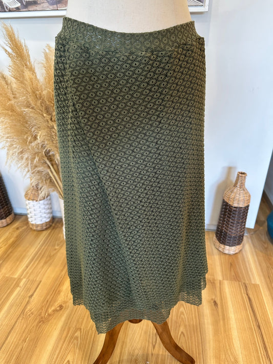 Wallace Rose - Skirt - Size 12 - Olive green