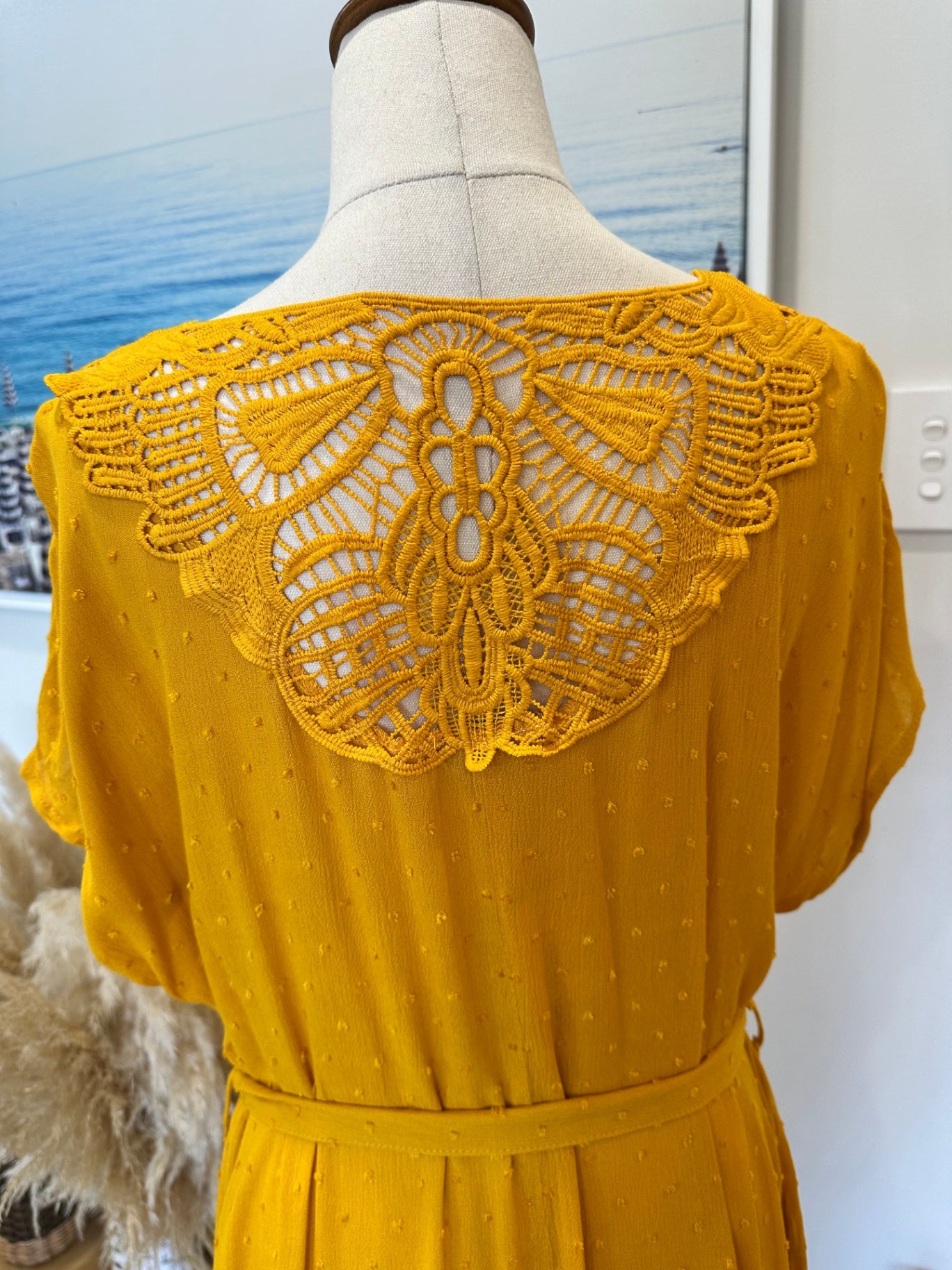 Rockmans Bohemian Dress - Size: 16 - Yellow - NEW RRP $69.99