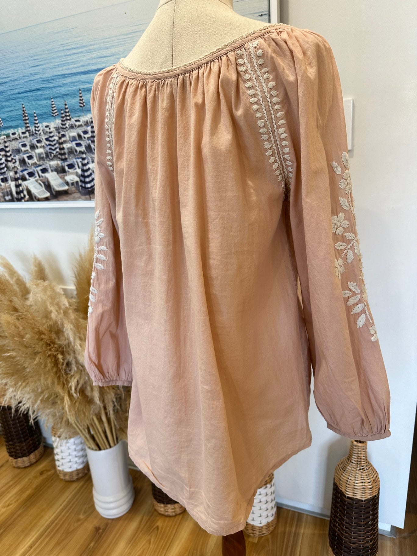 Capture - Bohemian Blouse - Size 10 - Pale Pink