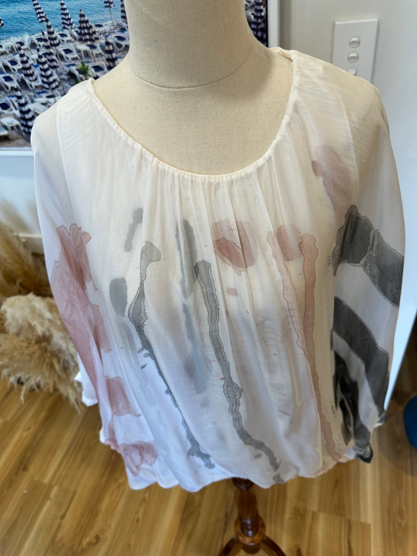 Halo & Hazard - Blouse - One Size - 30% Silk