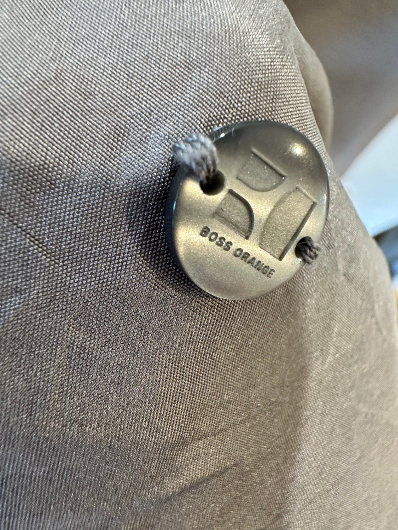 Hugo Boss (Orange Label) 100% Silk Grey Dress - Size Medium