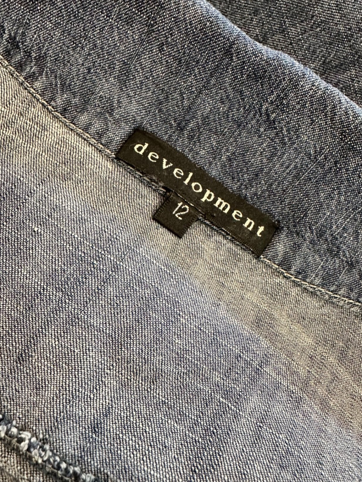 Development Dress - Size 12 - Dark blue - 30% Linen + 70% Tencel