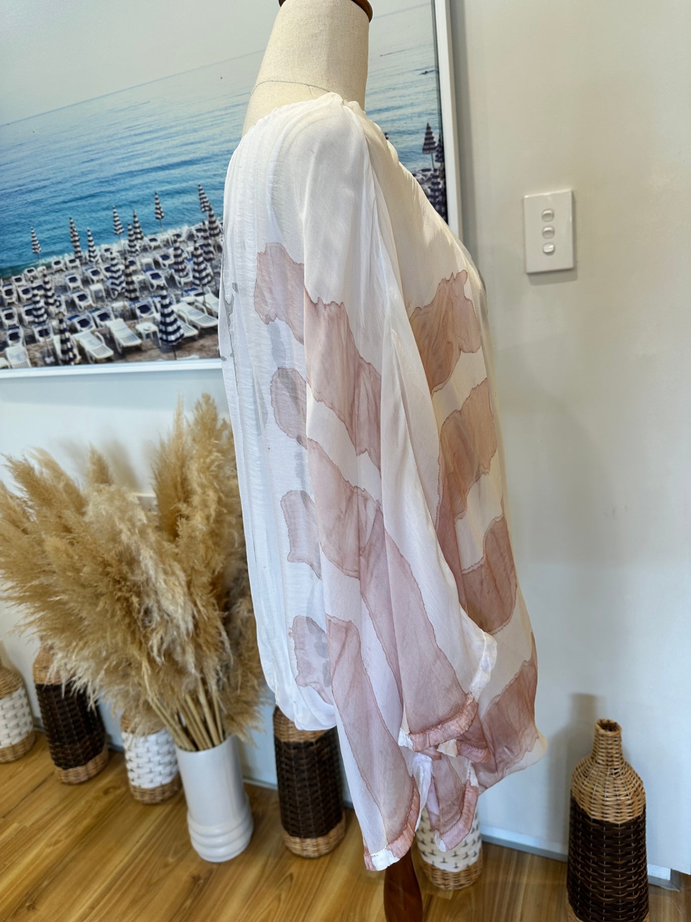 Halo & Hazard - Blouse - One Size - 30% Silk