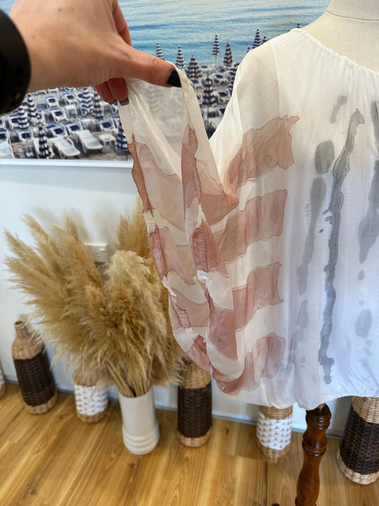 Halo & Hazard - Blouse - One Size - 30% Silk