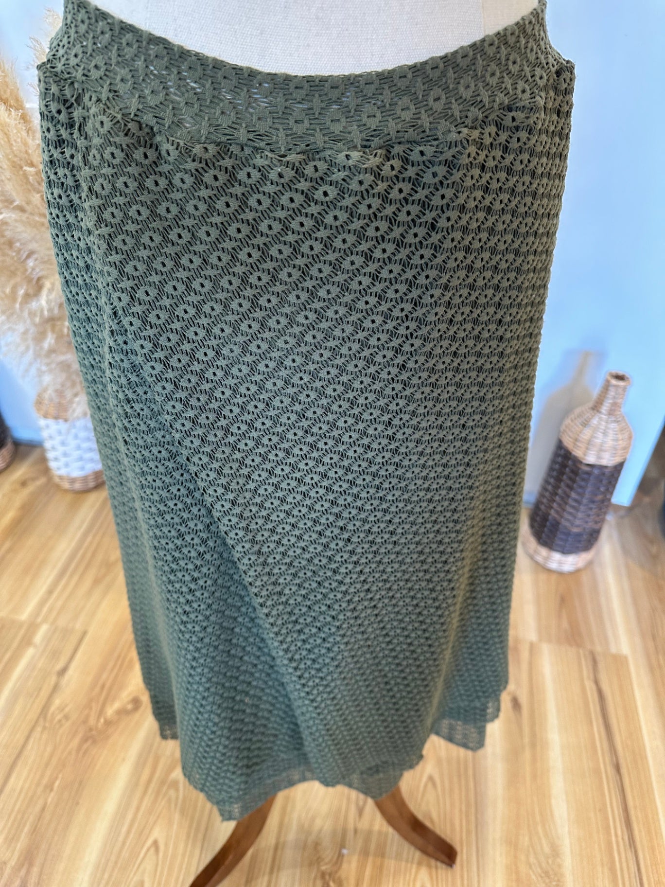 Wallace Rose - Skirt - Size 12 - Olive green
