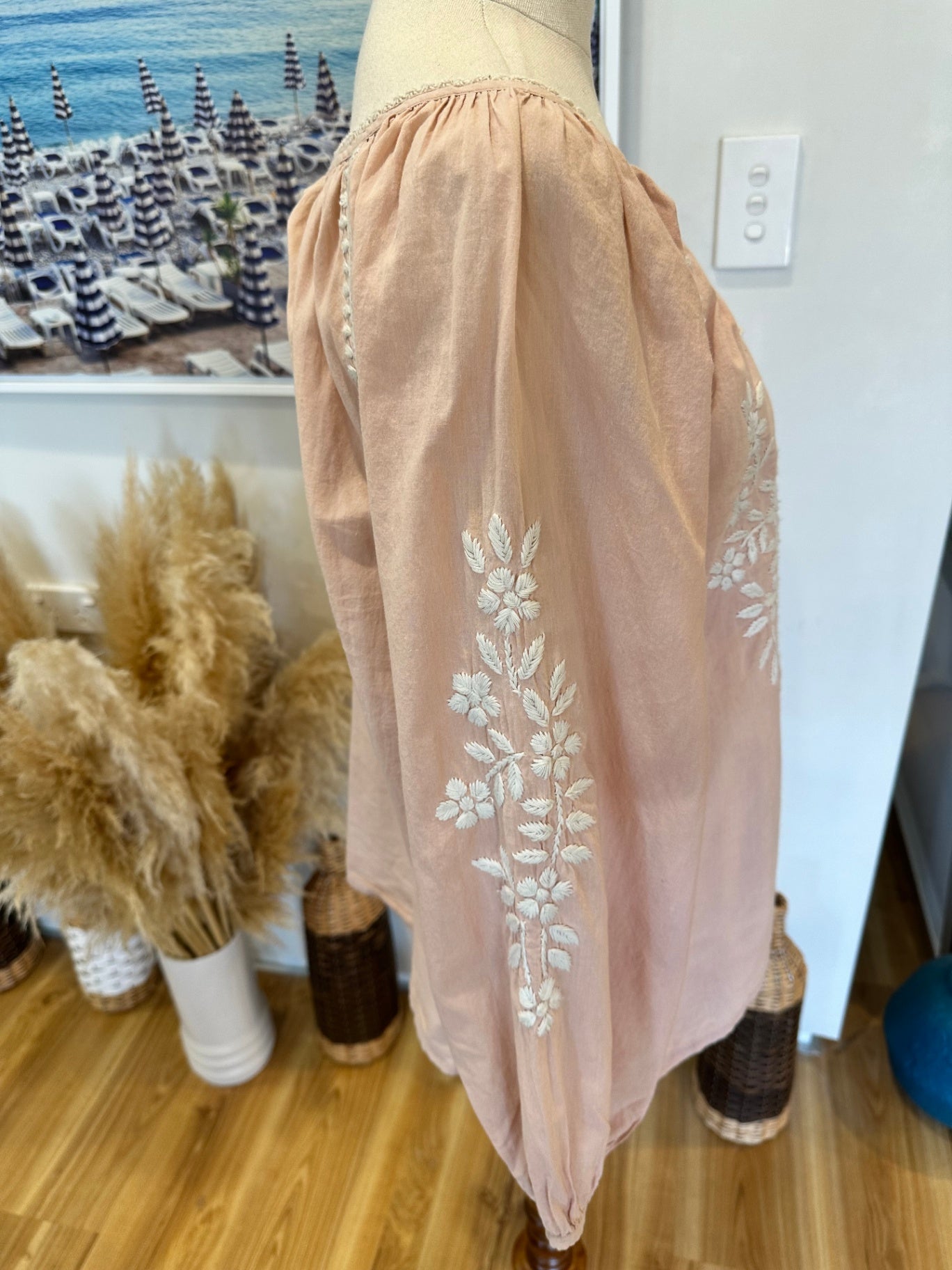 Capture - Bohemian Blouse - Size 10 - Pale Pink