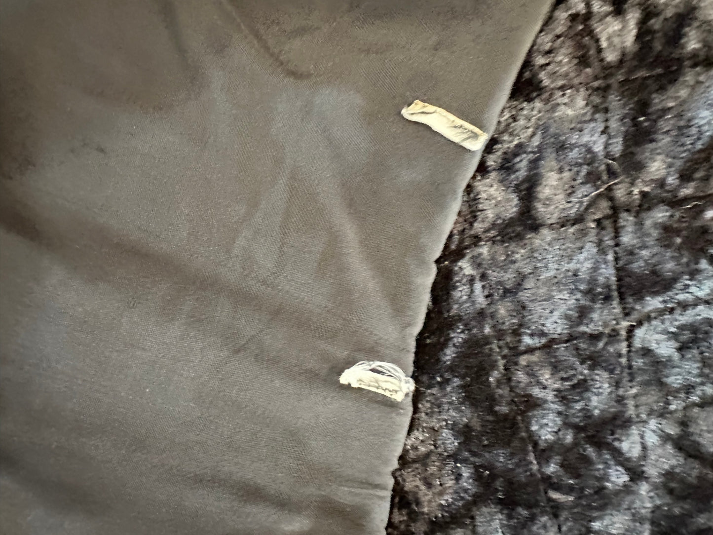 Vintage Coat - Medium / Large - Velvet Black and brown