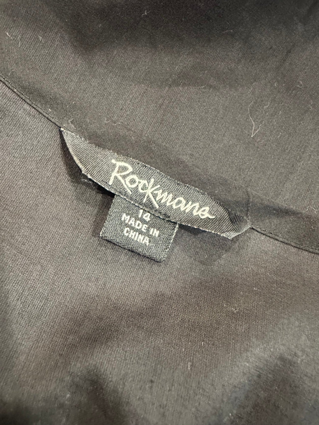 Rockmans - Kaftan Blouse - Size 14 - Black w Jewels