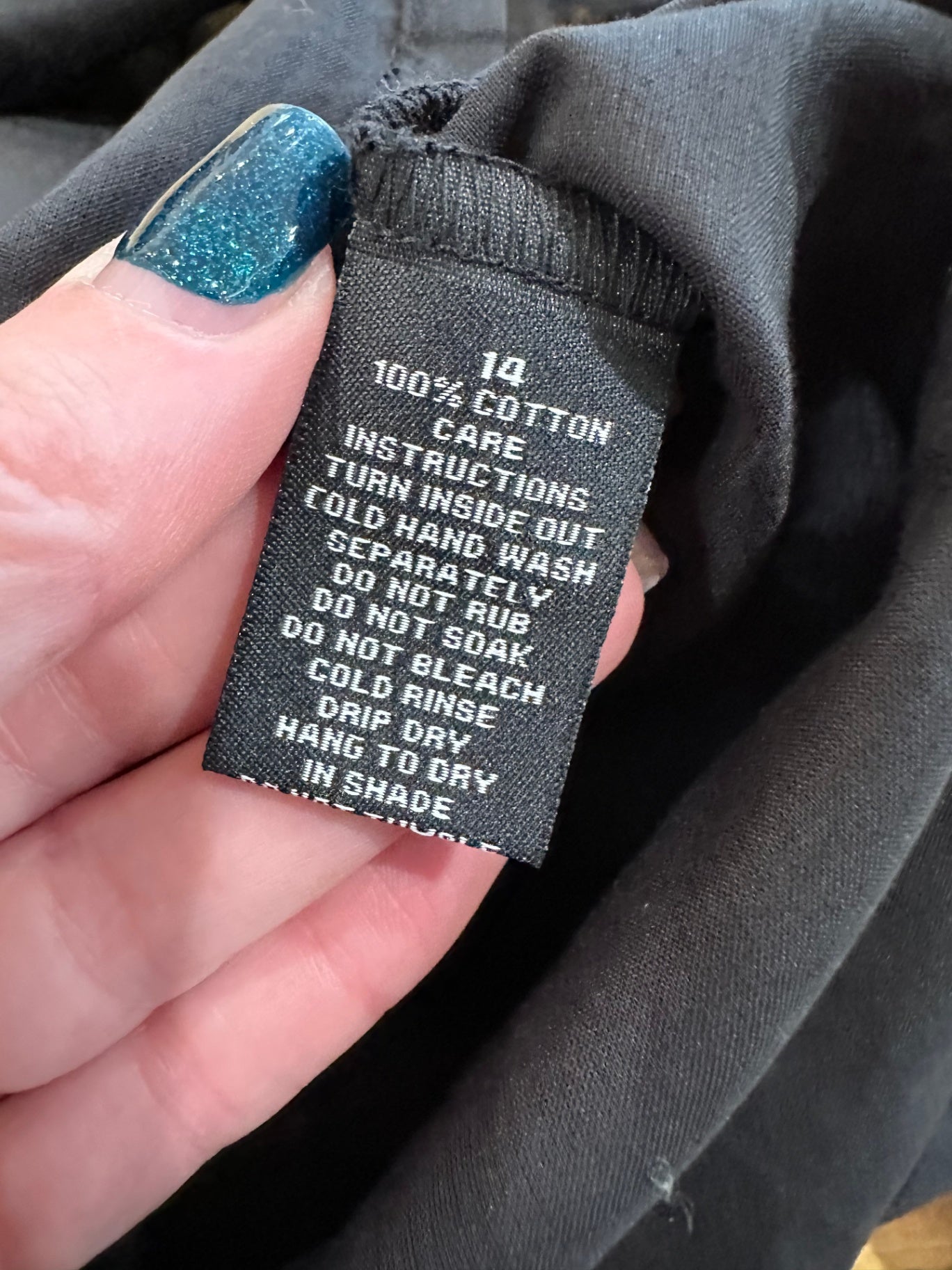 Rockmans - Kaftan Blouse - Size 14 - Black w Jewels