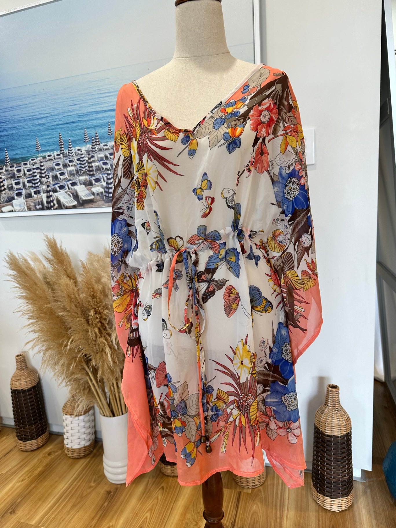 Rivers - Butterfly Kaftan - Medium - NEW