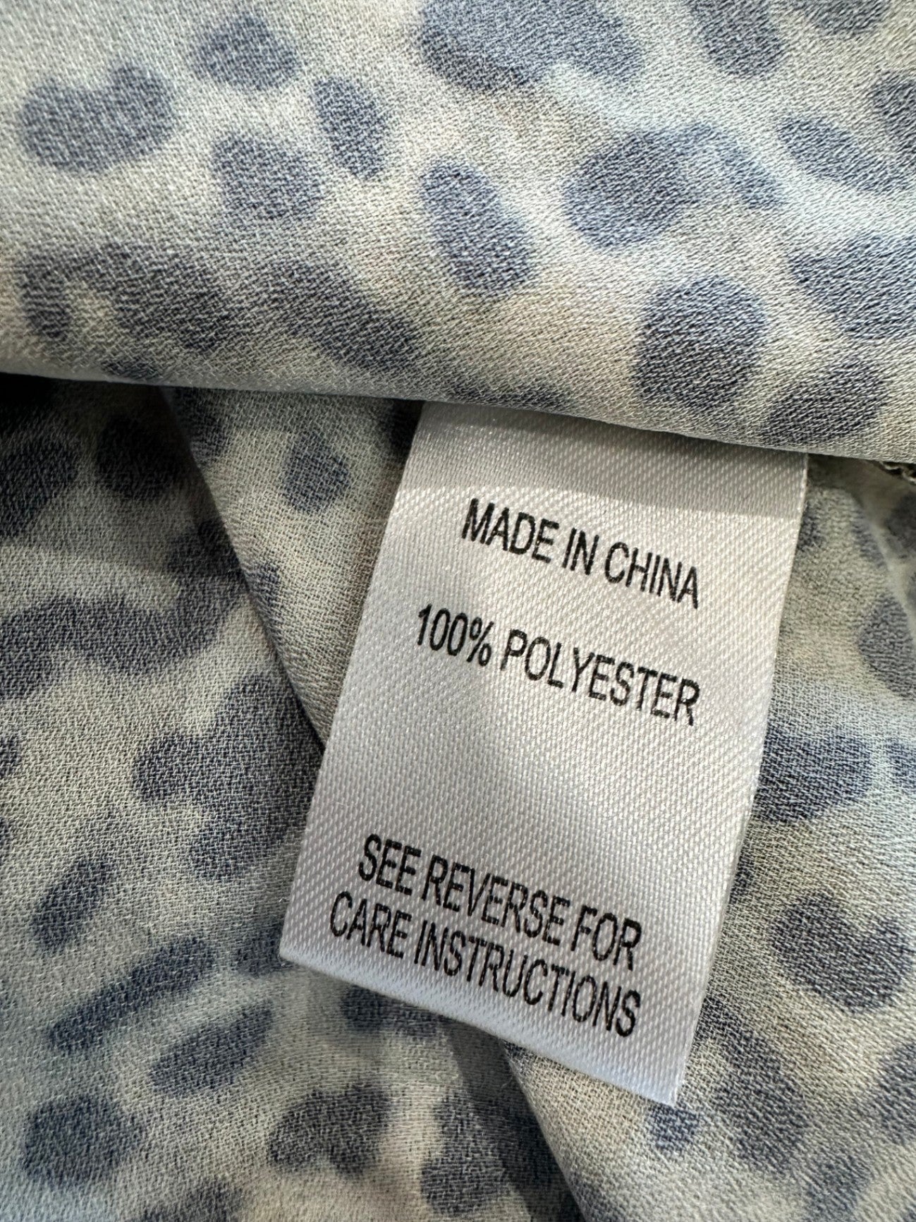 Whistle Blouse - Size 14 - Leopard print (beige and black)